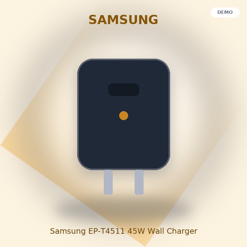 شارژر دیواری 45 واتی سامسونگ مدل EP-T4511 همراه با کابل USB Type-C - نمای اصلی