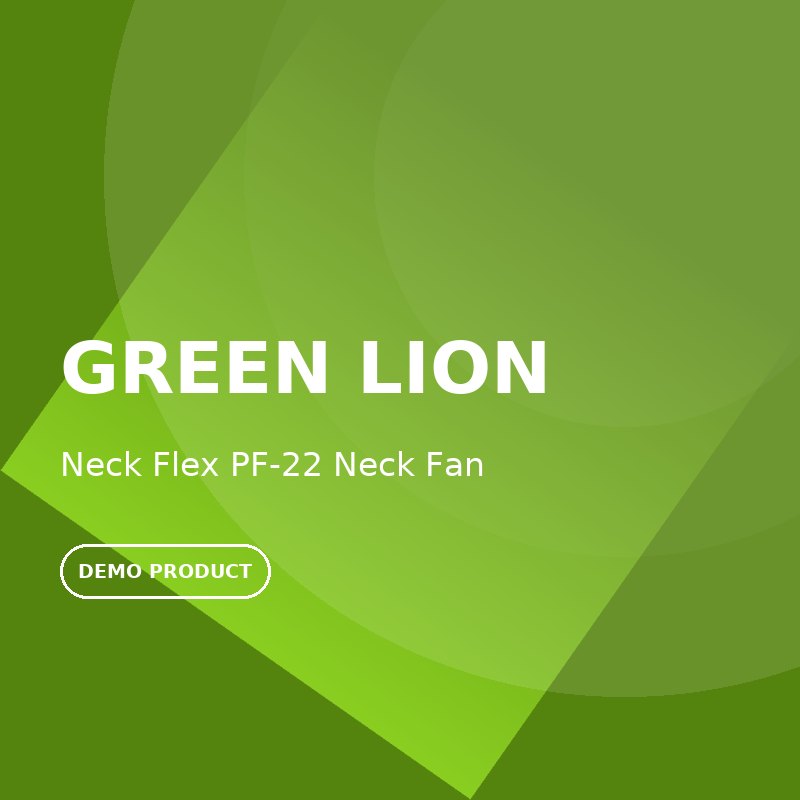 پنکه گردنی شارژی گرین لاین مدل Neck Flex PF-22 - مشخصات